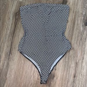 Checkered Bodysuit